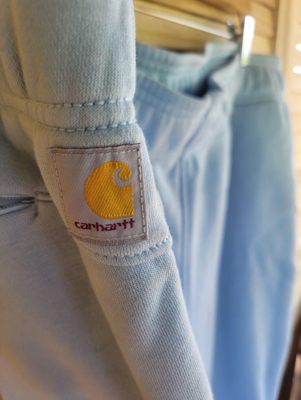 Carhartt Relaxed Fit XXL Jogger Pants Sweatpants Women's Light Blue Stretch Wais - Picture 3 of 8